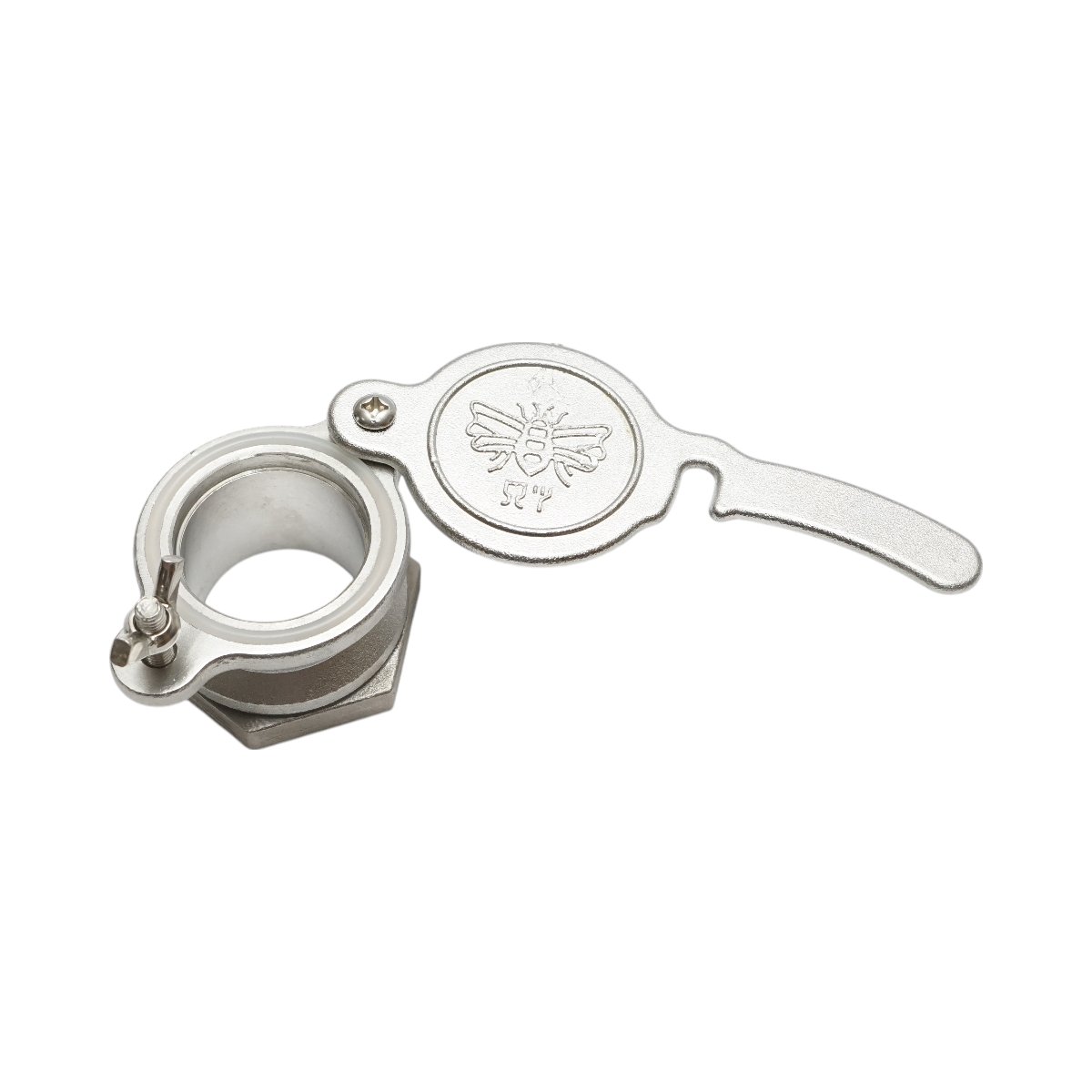 Robinet din inox pentru maturator miere 36x54mm